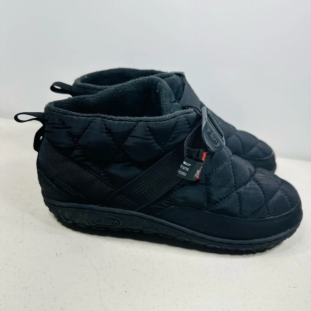 Chaco Ramble Puff Shoes Mens Size 10 Black Outdoor Slipper Comfort Ankle Boots